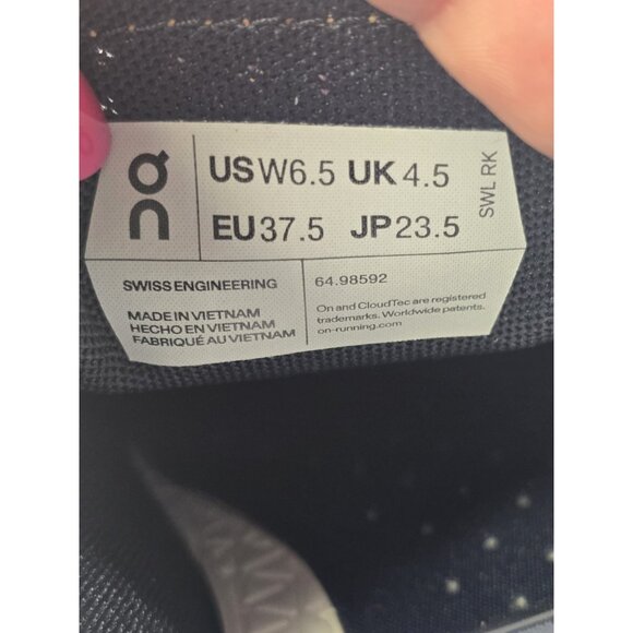 On Running Athletic Shoes - Navy and Orange - Picture 9 of 13